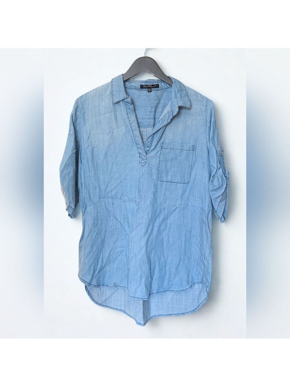 Velvet Heart Light Blue Blouse Large